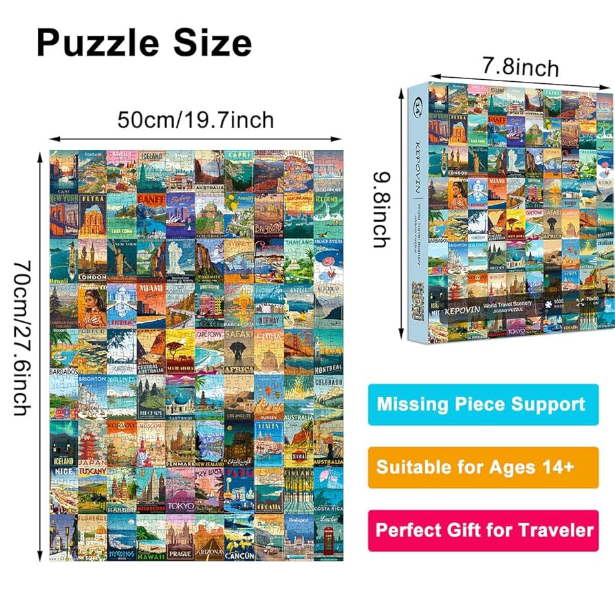 Amazon | 大人用パズル 1000ピース ヴィンテージワールド